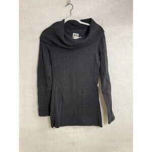 Converse One Star Women's Black Cowl Neck Cotton Sweater Tunic – Sz XS